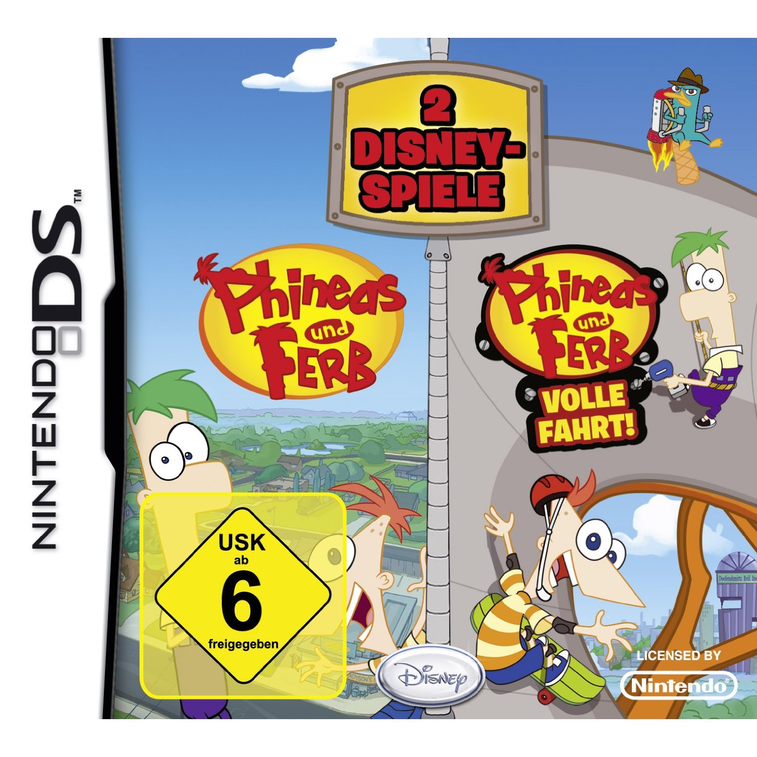 Phineas und & Ferb Teil 1 + 2 Doppelpack DS/Lite/DSi/XL  NEU+OVP 